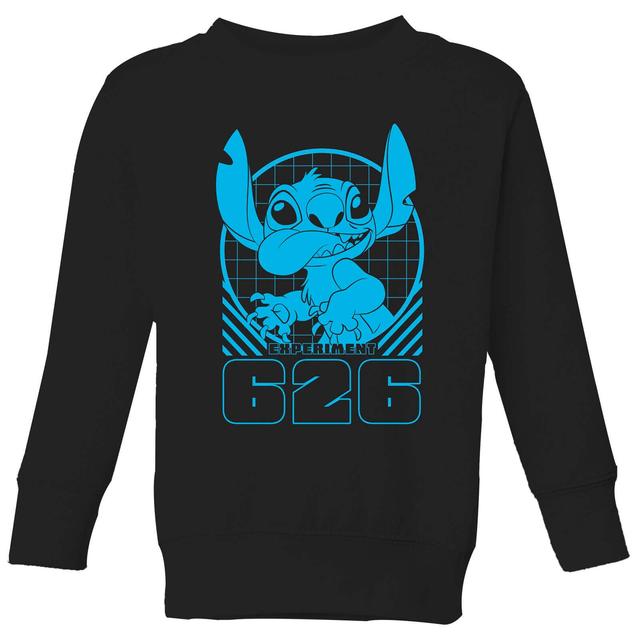 Lilo And Stitch Warning Experiment 626 Kids' Sweatshirt - Black - 3-4 Years on Productcaster.