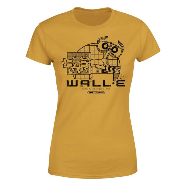 Wall-E Clean Up Crew Women's T-Shirt - Mustard - L on Productcaster.