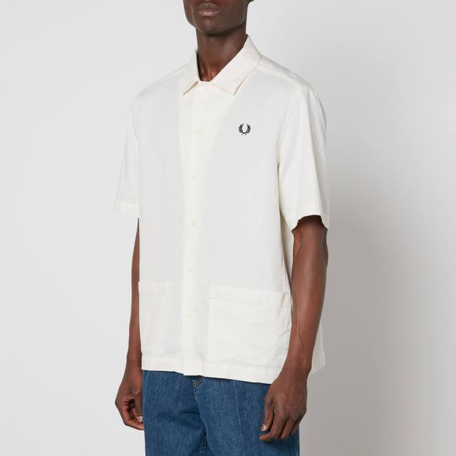 Fred Perry Cotton and Linen-Blend Piqué Shirt - S on Productcaster.