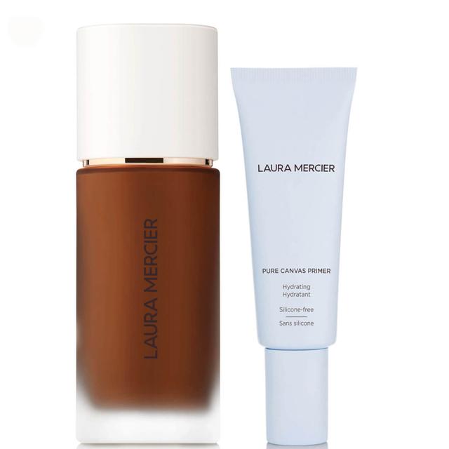 Laura Mercier Real Flawless Foundation and Pure Canvas Hydrating Primer Bundle (Various Shades) - 6N1 Clove on Productcaster.