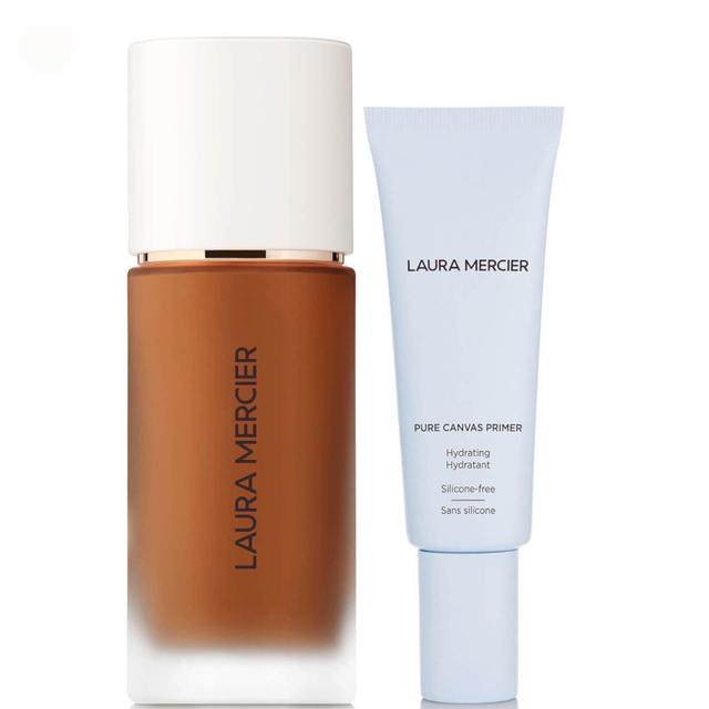 Laura Mercier Real Flawless Foundation and Pure Canvas Hydrating Primer Bundle (Various Shades) - 6W1 Ganache on Productcaster.