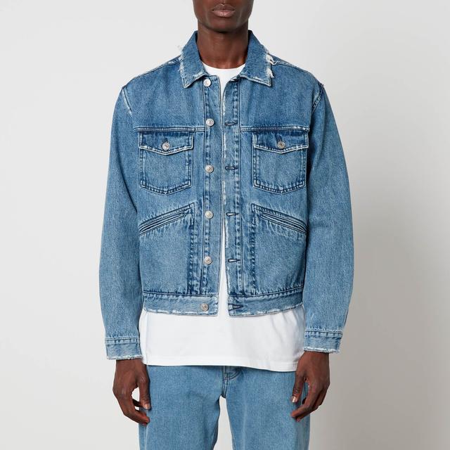 MARANT Jango Distressed Denim Jacket - L on Productcaster.