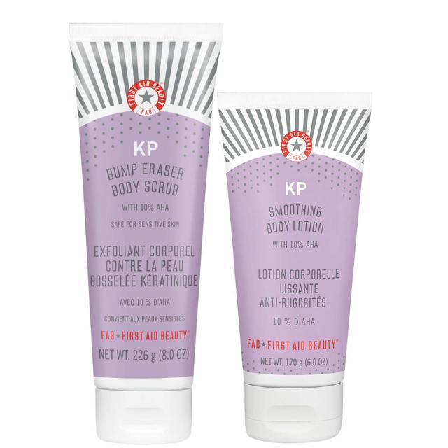 First Aid Beauty Body Bundle KP Bump Eraser Body Scrub with 10% AHA 226ml and KP Smoothing Body Lotion with 10% AHA 170g on Productcaster.