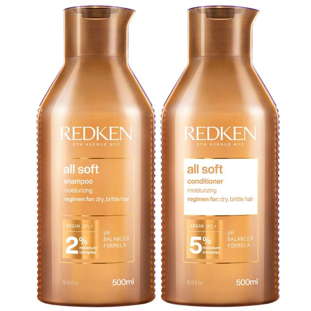 Redken All Soft Shampoo and Conditioner Routine for Dry, Brittle Hair 500ml on Productcaster.