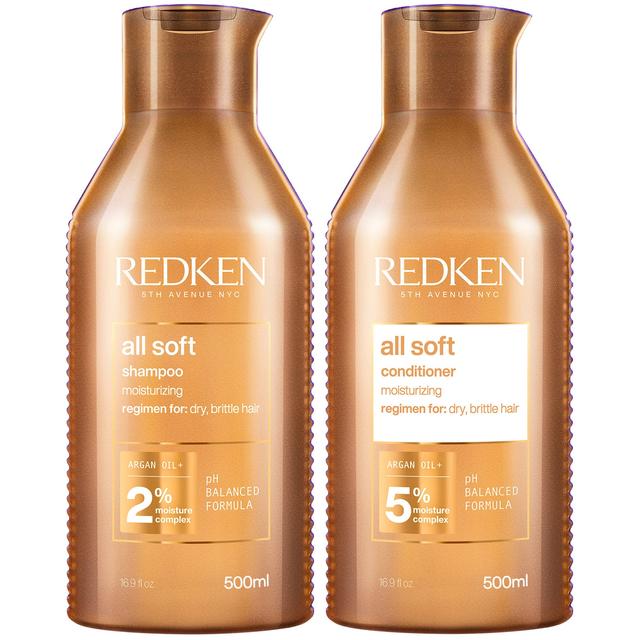 Redken All Soft Shampoo and Conditioner Routine for Dry, Brittle Hair Supersize 500ml on Productcaster.