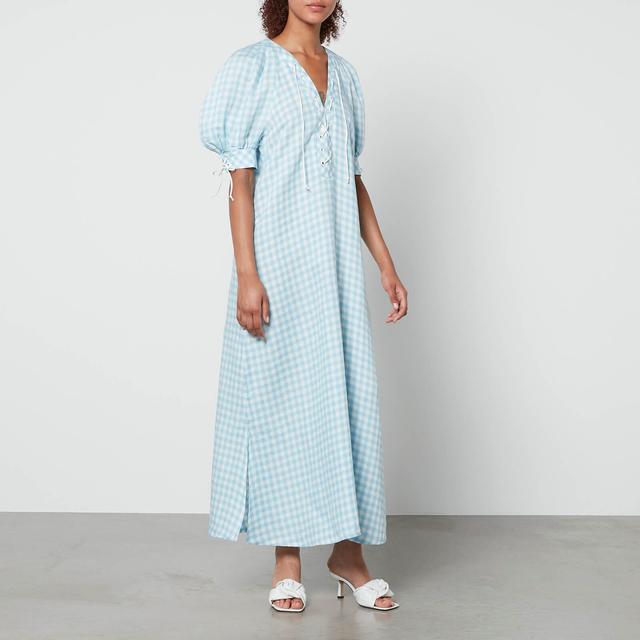 Sleeper Garden Linen Midi Dress - XS on Productcaster.