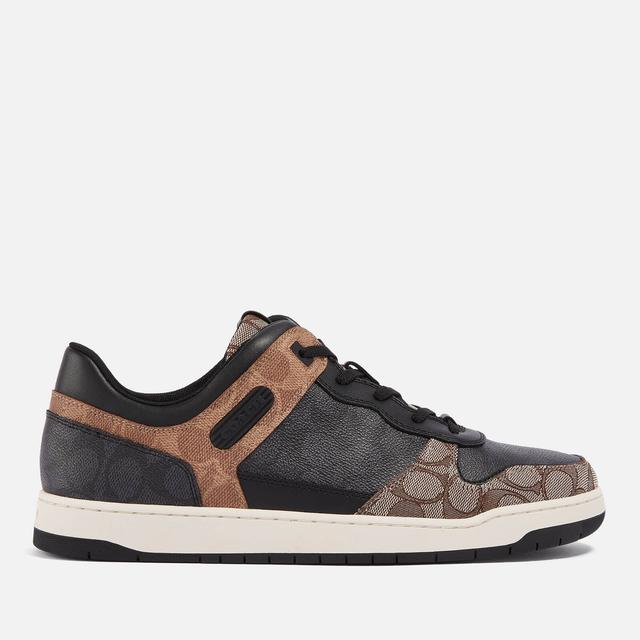 Coach Men's C201 Mixed Signature 2 Basket Canvas-Jacquard Trainers - UK 9 on Productcaster.