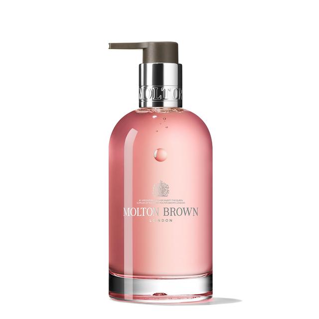 Molton Brown Delicious Rhubarb and Rose Fine Liquid Hand Wash in Glass Bottle 200ml on Productcaster.