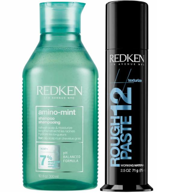 Redken Amino Mint for Oily Scalps and Hair Styling Texture Paste Bundle on Productcaster.