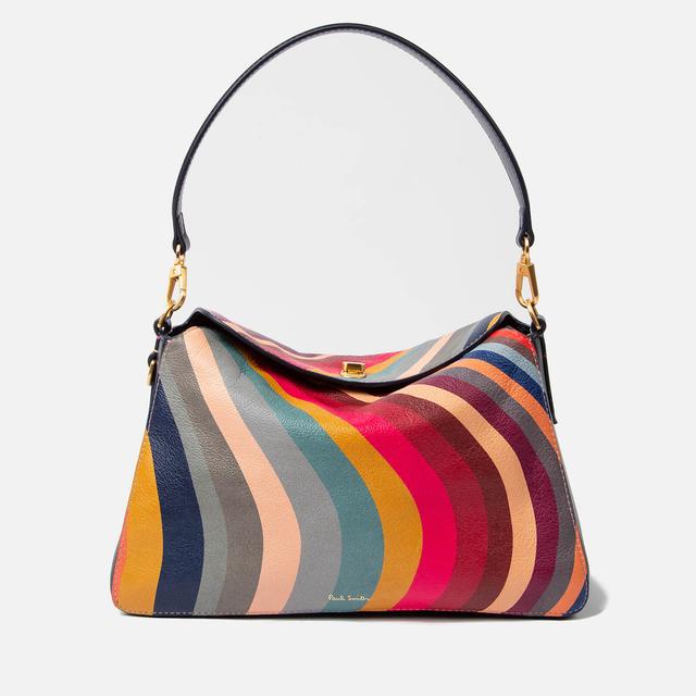 Paul Smith Swirl Printed Leather Shoulder Bag Multi on Productcaster.