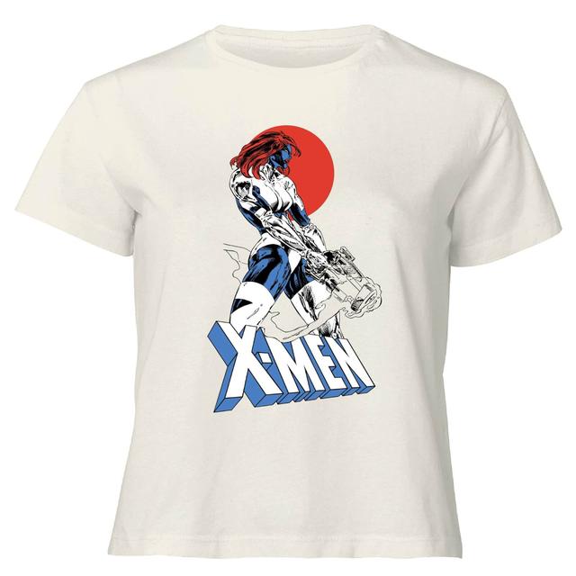 X-Men Mystique Women's Cropped T-Shirt - Cream - XS on Productcaster.