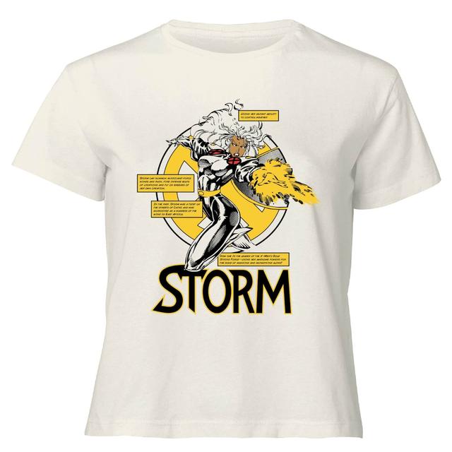 X-Men Storm Bio Women's Cropped T-Shirt - Cream - XL on Productcaster.