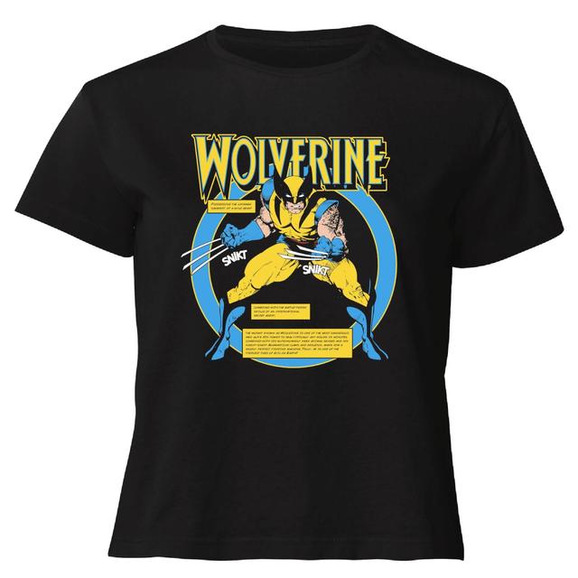 X-Men Wolverine Bio Women's Cropped T-Shirt - Black - S on Productcaster.