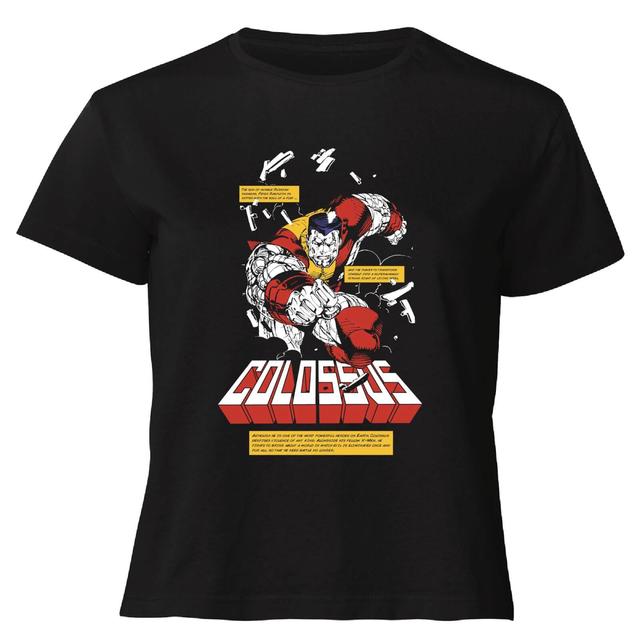 X-Men Colossus Bio Women's Cropped T-Shirt - Black - S on Productcaster.