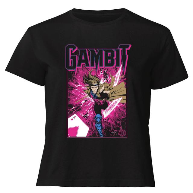 X-Men Gambit Women's Cropped T-Shirt - Black - XL on Productcaster.