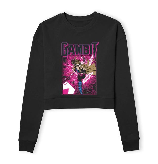 X-Men Gambit Women's Cropped Sweatshirt - Black - XXL on Productcaster.