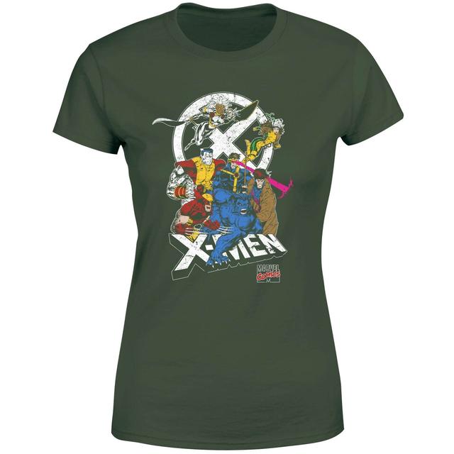 X-Men Super Team Women's T-Shirt - Green - M on Productcaster.