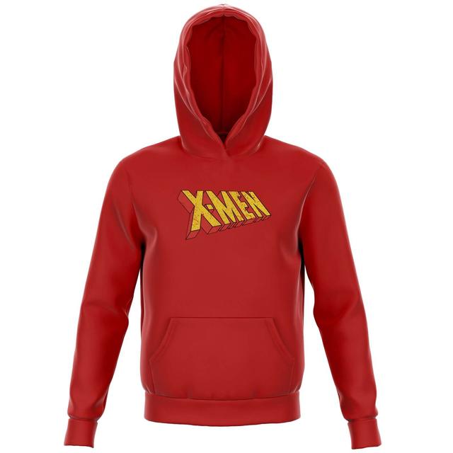 X-Men Retro Logo Kids' Hoodie - Red - 7-8 Years on Productcaster.