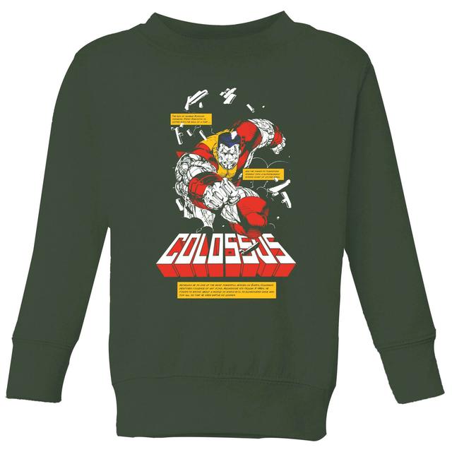 X-Men Colossus Bio Kids' Sweatshirt - Green - 3-4 Years on Productcaster.