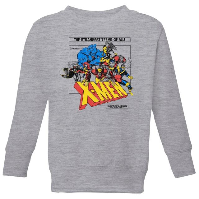 X-Men Retro Team Up Kids' Sweatshirt - Grey - 7-8 Years on Productcaster.