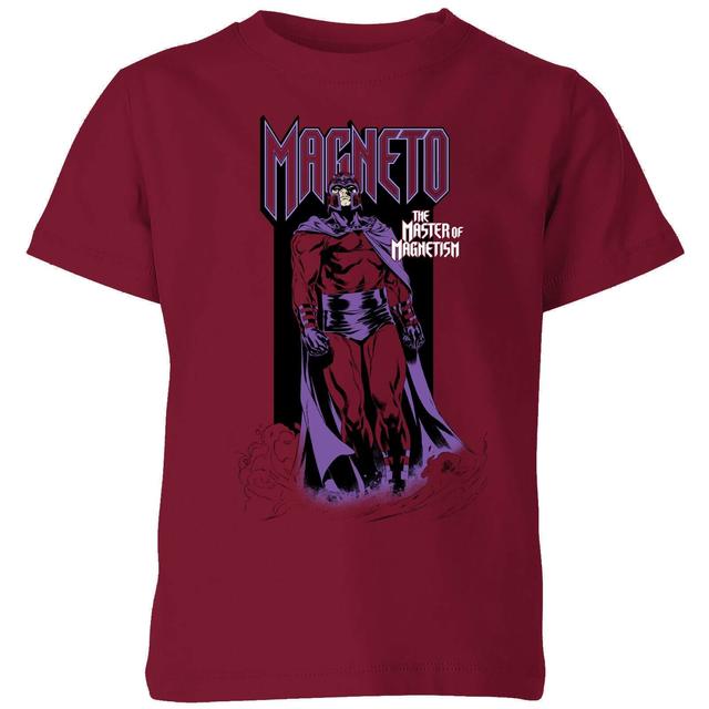 X-Men Magneto Master Of Magnetism Kids' T-Shirt - Burgundy - 3-4 Years on Productcaster.