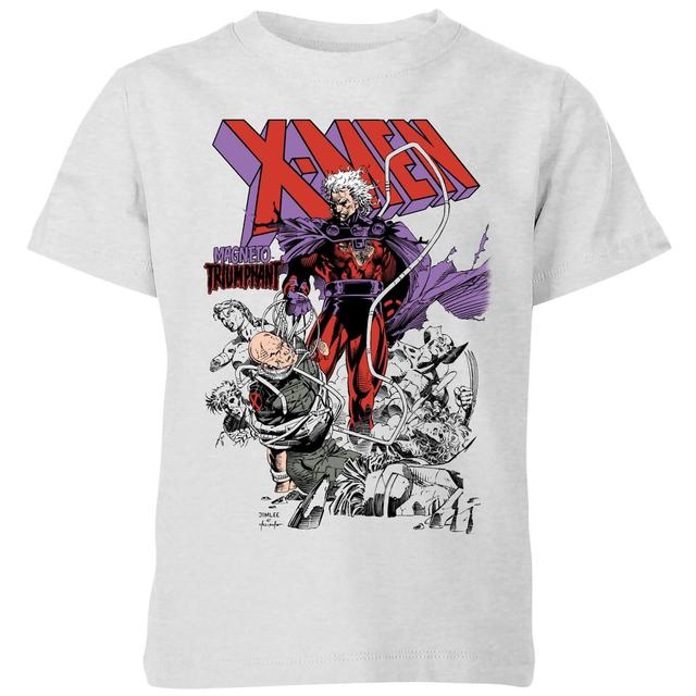 X-Men Magneto Triumphant Kids' T-Shirt - Grey - 7-8 Years on Productcaster.