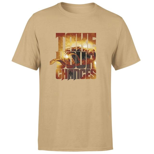 Dungeons & Dragons Take Your Chances Men's T-Shirt - Tan - S on Productcaster.