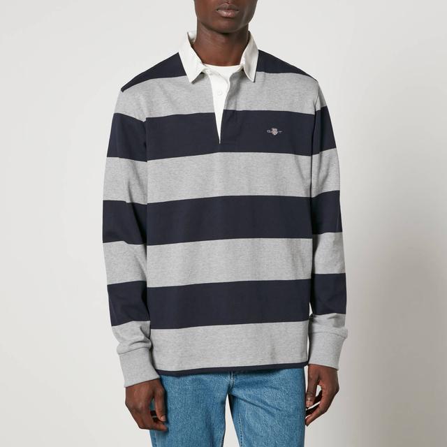 GANT Shield Barstripe Heavy Rugger Cotton-Jersey Top - XXL on Productcaster.