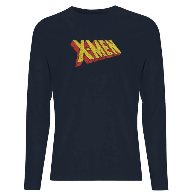 X-Men Retro Logo Long Sleeve T-Shirt - Navy - XS on Productcaster.