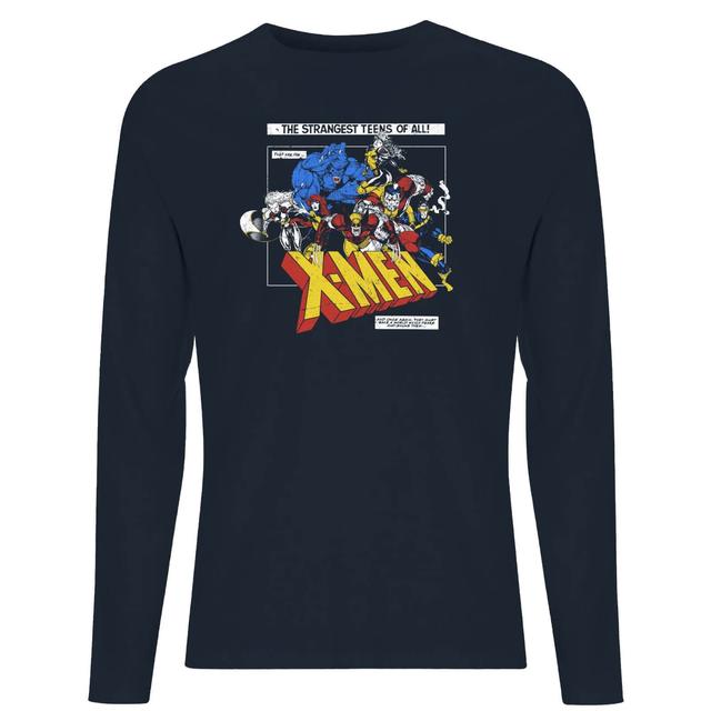 X-Men Retro Team Up Long Sleeve T-Shirt - Navy - M on Productcaster.