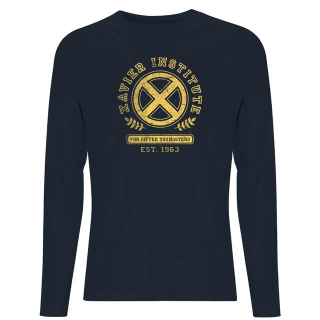 X-Men Xavier Institute For Gifted Youngsters Drk Long Sleeve T-Shirt - Navy - M on Productcaster.