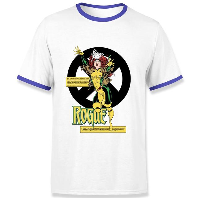 X-Men Rogue Bio Men's Ringer T-Shirt - White/Navy - XXL on Productcaster.