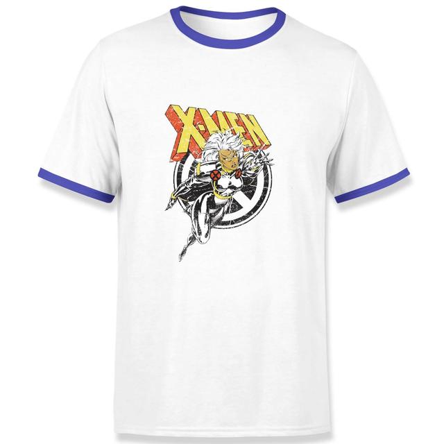 X-Men Storm Men's Ringer T-Shirt - White/Navy - L on Productcaster.