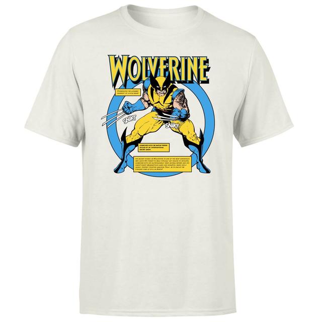 X-Men Wolverine Bio T-Shirt - Cream - XXL on Productcaster.