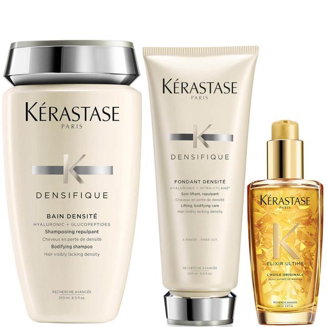 Kérastase Densifique Shampoo, Conditioner and Ultime Oil Hair Trio Routine on Productcaster.