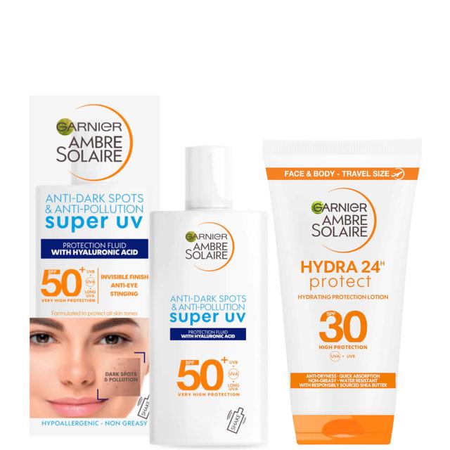 Garnier Ambre Solaire Sun Cream Travel Size Starter Kit for Face and Body on Productcaster.