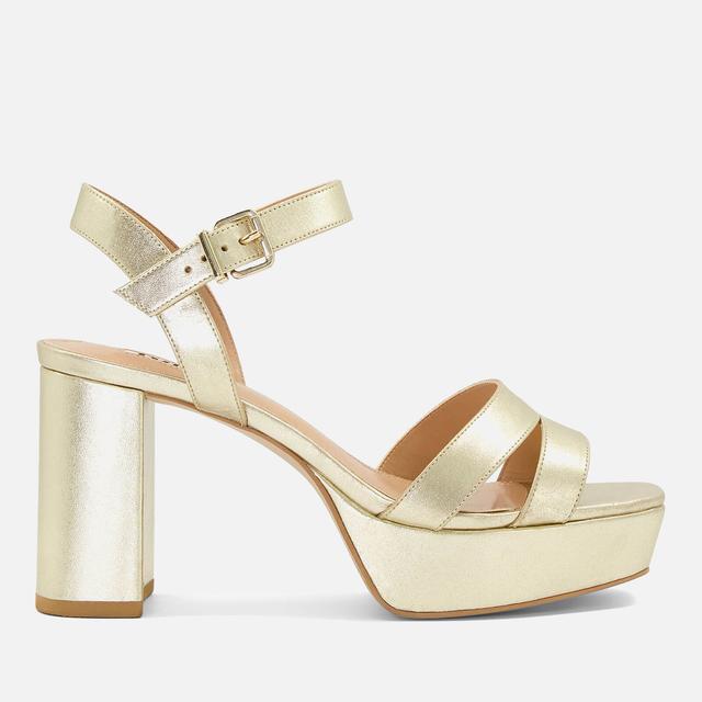 Dune London Women's Molten Leather Mid-Platform Sandals - UK 6 on Productcaster.