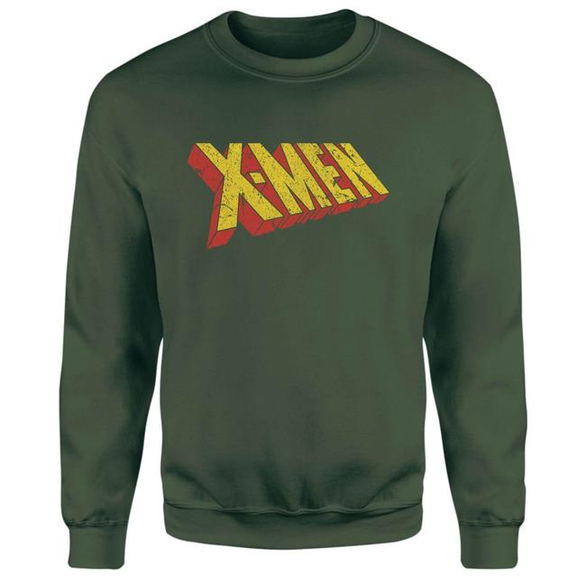 X-Men Retro Logo Sweatshirt - Green - XXL on Productcaster.