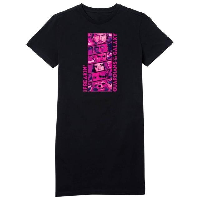 Guardians of the Galaxy Faces Women's T-Shirt Dress - Black - XXL on Productcaster.