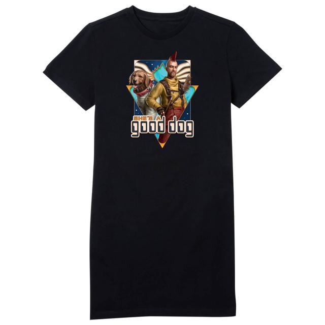 Guardians of the Galaxy She's A Good Dog Women's T-Shirt Dress - Black - M on Productcaster.