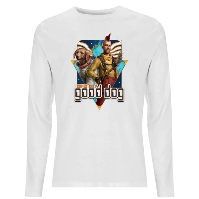 Guardians of the Galaxy She's A Good Dog Men's Long Sleeve T-Shirt - White - XXL on Productcaster.