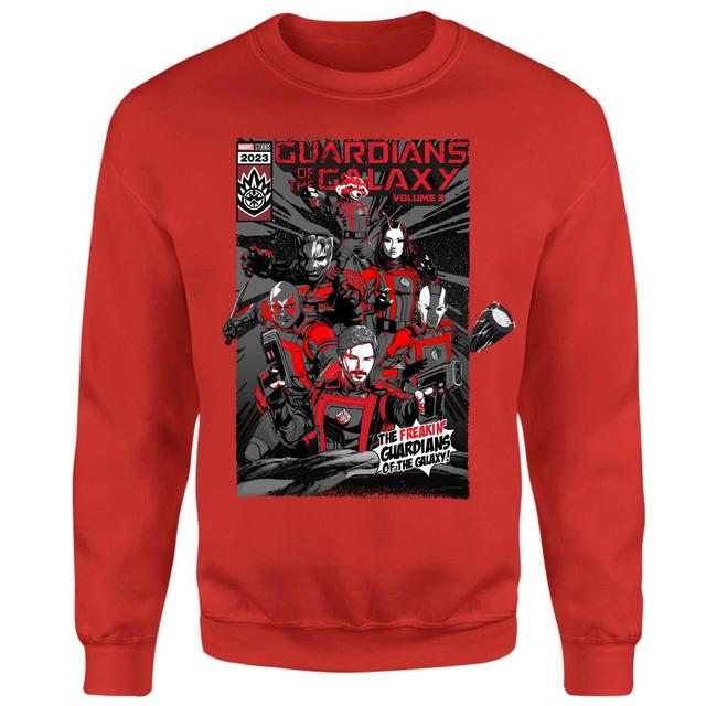 Guardians of the Galaxy The Freakin' Comic Book Cover Sweatshirt - Red - L on Productcaster.