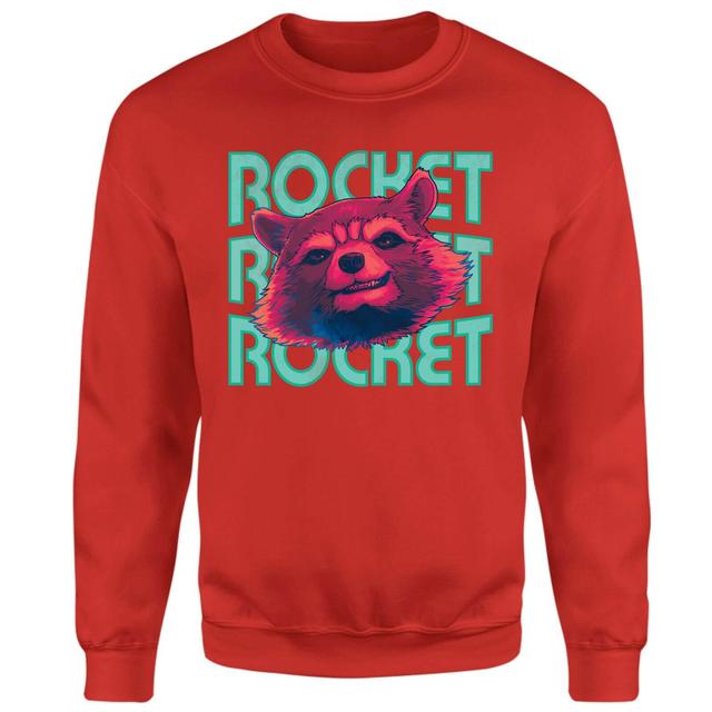 Guardians of the Galaxy Rocket Repeat Sweatshirt - Red - L on Productcaster.