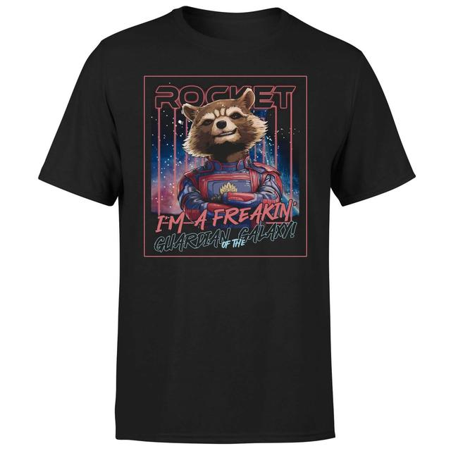 Guardians of the Galaxy Glowing Rocket Raccoon Men's T-Shirt - Black - M on Productcaster.