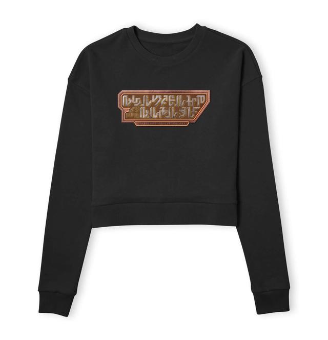 Guardians of the Galaxy Language Logo Women's Cropped Sweatshirt - Black - XXL on Productcaster.