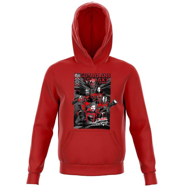 Guardians of the Galaxy The Freakin' Comic Book Cover Kids' Hoodie - Red - 11-12 Jahre on Productcaster.