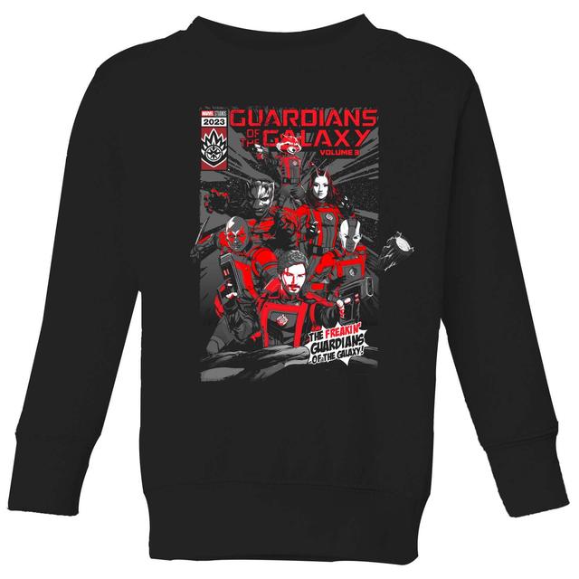 Guardians of the Galaxy The Freakin' Comic Book Cover Kids' Sweatshirt - Black - 11-12 Years on Productcaster.