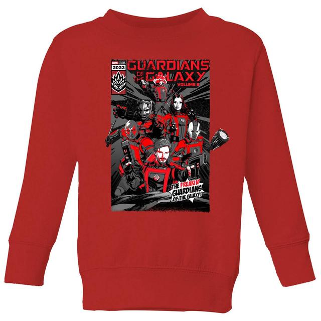 Guardians of the Galaxy The Freakin' Comic Book Cover Kids' Sweatshirt - Red - 3-4 Jahre on Productcaster.