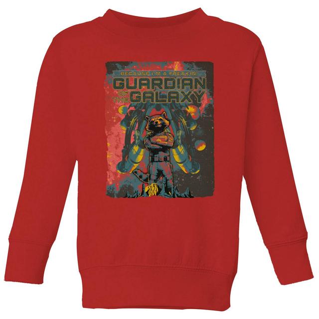 Guardians of the Galaxy I'm A Freakin' Guardian Of The Galaxy Kids' Sweatshirt - Red - 9-10 Years on Productcaster.