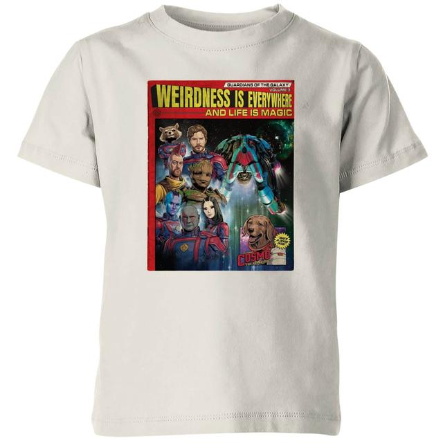 Guardians of the Galaxy Weirdness Is Everywhere Comic Book Cover Kids' T-Shirt - Cream - 7-8 Years on Productcaster.